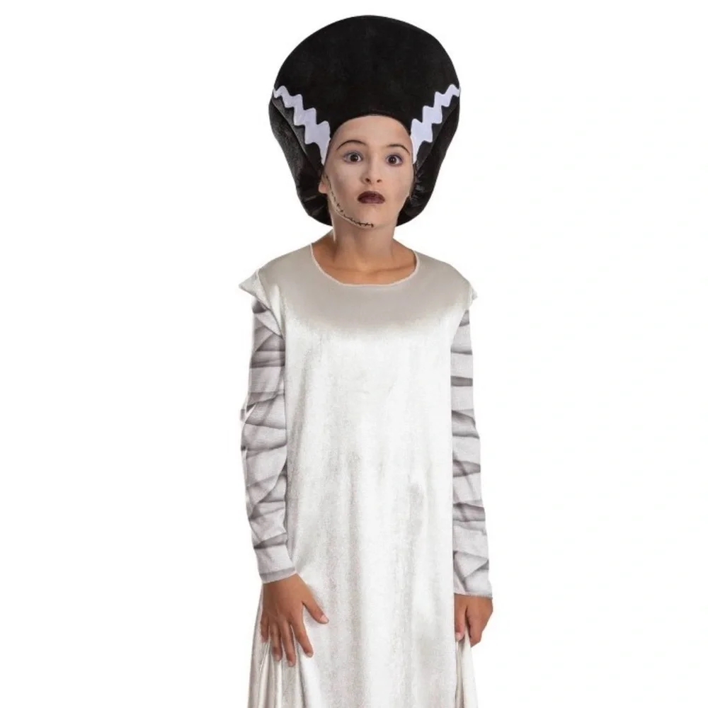 Monsters Bride of Frankenstein Classic Costume size 4-6x